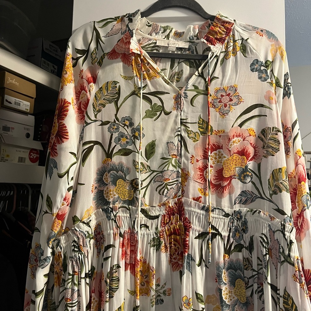 LOFT Floral Blouse - Multicolor